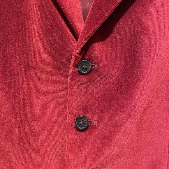 Ralph Lauren Boys Dark Red Velvet Button Vest Size 14R NWT Holiday kids - Picture 2 of 10